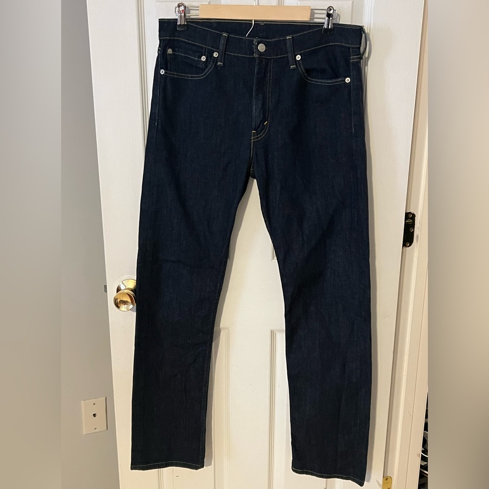 Levi's Men's Slim Straight Jeans - Dark Blue